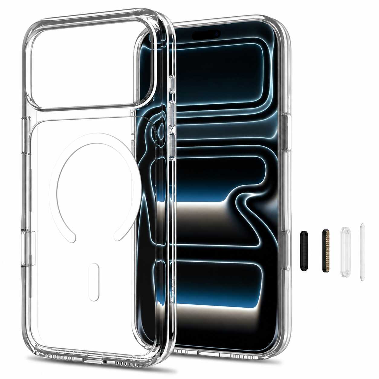 Alternative view of Tech-protect Flexair Hybrid Cc Magsafe Iphone 17 Pro Max / 18 Pro Max Clear