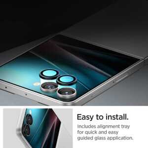Spigen Optik Pro Hd Glas.tr ”ez Fit” Camera Protector 2-pack Galaxy Z Flip 7 / 8 Black - Image 4