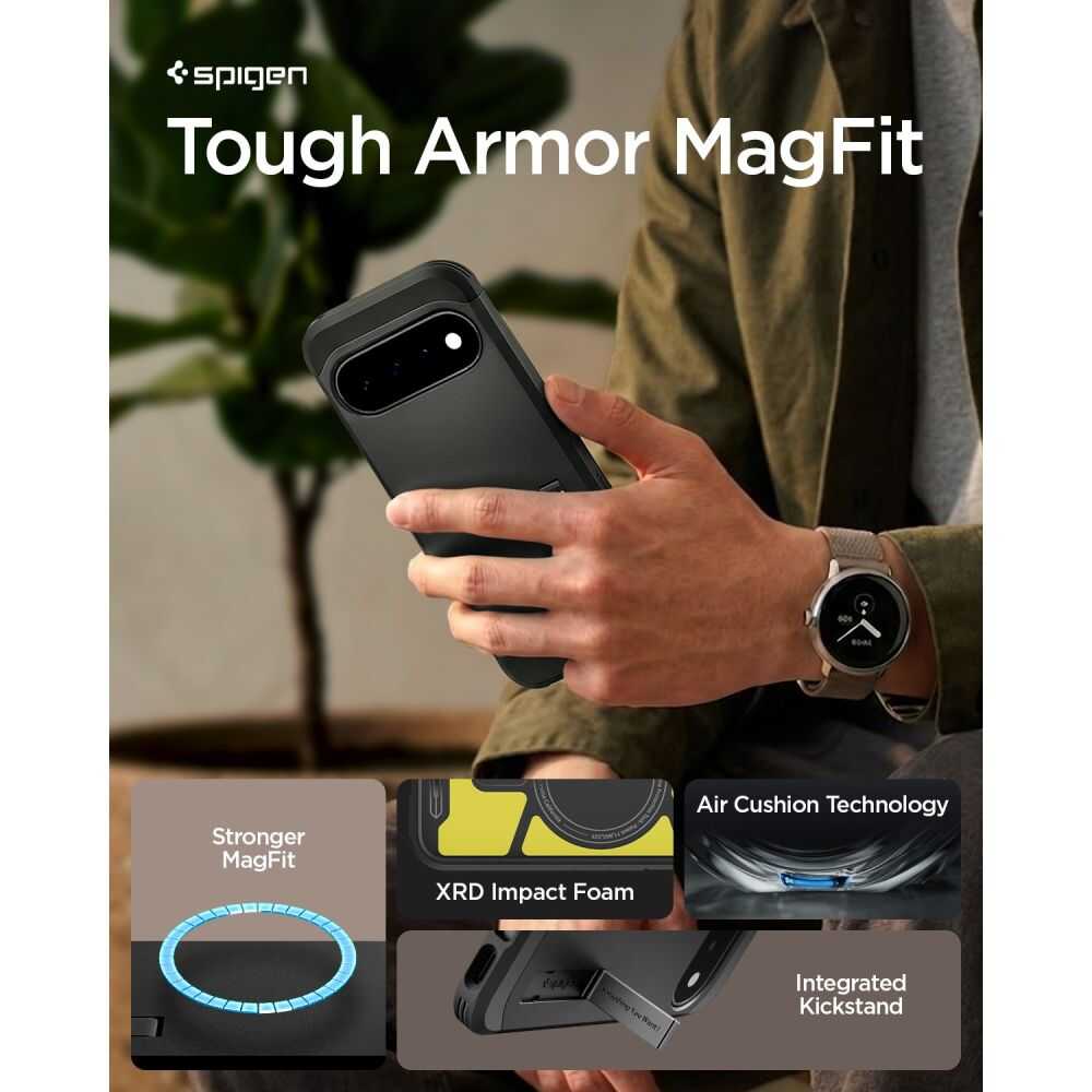 Spigen Tough Armor Mag Magsafe Google Pixel 11 Black Spigen Tough Armor Mag Magsafe Google Pixel 11 Black - Image 10