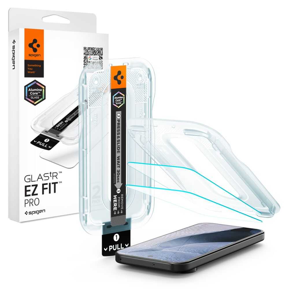 Alternative view of Spigen Glas.tr Ez Fit Pro Ac 2-pack Google Pixel 11 / 11 Pro Clear