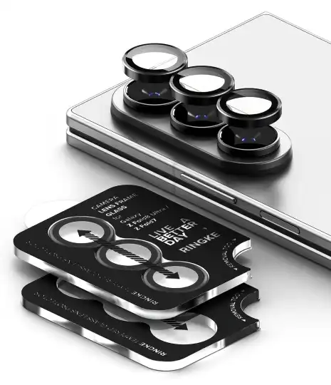 Alternative view of Ringke Camera Frame 2-pack Galaxy Z Fold 7 / 8 Ultra Black