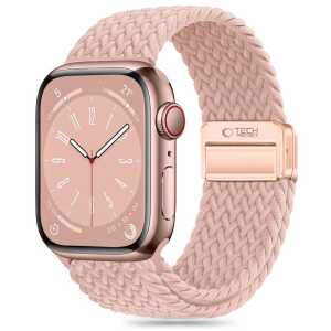 Tech-protect Nylonmag Apple Watch 8 / 9 / 10 / 11 / 12 / Se / Ultra (44 / 45 / 46 / 49 Mm) Dusty Rose