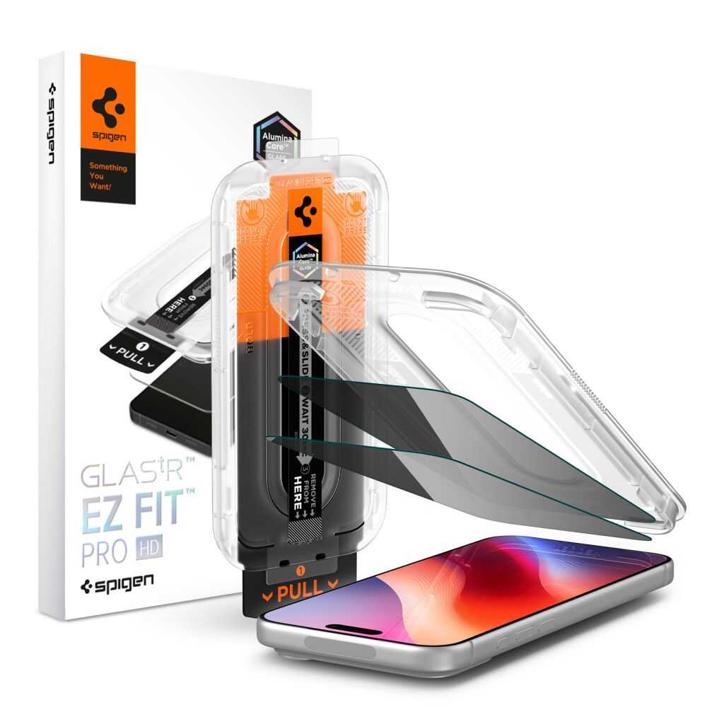 Spigen Glas.tr Ez Fit Pro Hd Ac 2-pack Iphone 18 Pro Max Privacy