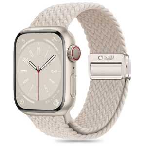 Tech-protect Nylonmag Apple Watch 8 / 9 / 10 / 11 / 12 / Se (40 / 41 / 42 Mm) Natural Titanium