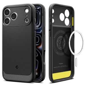 Spigen Rugged Armor Magsafe Iphone 17 Pro Max / 18 Pro Max Matte Black