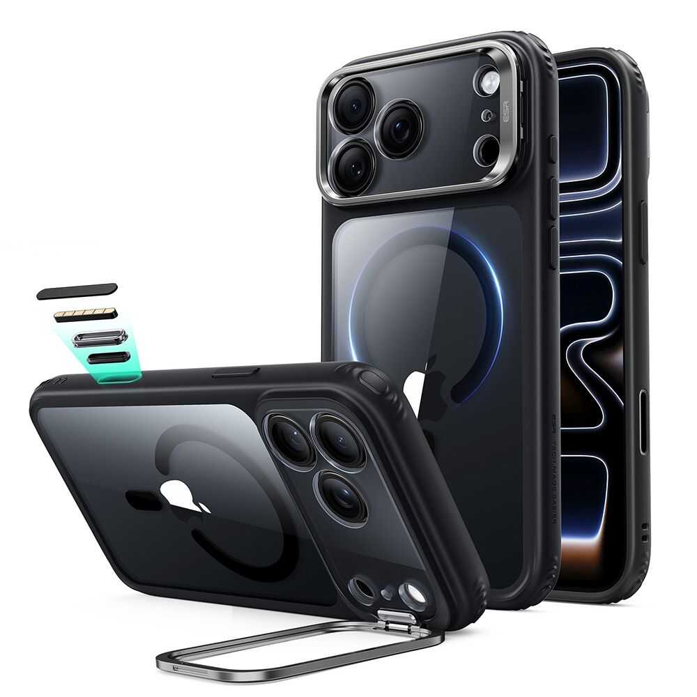 Alternative view of Esr Classic Hybrid Kickstand Magsafe iPhone 17 Pro Max / 18 Pro Max Clear/black