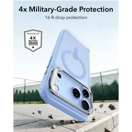 Esr Classic Hybrid Kickstand Magsafe Iphone 17 Pro / 18 Pro Frosted Light Blue Esr Classic Hybrid Kickstand Magsafe Iphone 17 Pro / 18 Pro Frosted Light Blue - Image 4