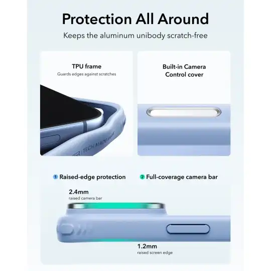 Esr Classic Hybrid Kickstand Magsafe Iphone 17 Pro / 18 Pro Frosted Light Blue Esr Classic Hybrid Kickstand Magsafe Iphone 17 Pro / 18 Pro Frosted Light Blue - Image 5