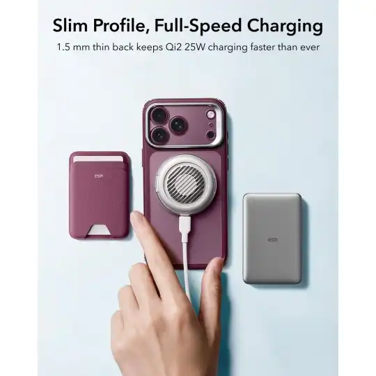 Esr Classic Hybrid Kickstand Magsafe Iphone 17 Pro / 18 Pro Frosted Deep Burgundy Esr Classic Hybrid Kickstand Magsafe Iphone 17 Pro / 18 Pro Frosted Deep Burgundy - Image 5