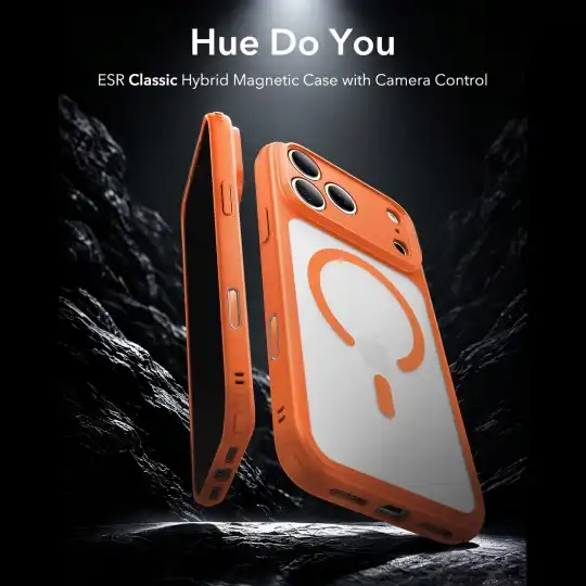 Alternative view of Esr Classic Hybrid Magsafe Iphone 17 Pro Max / 18 Pro Max Frosted Orange