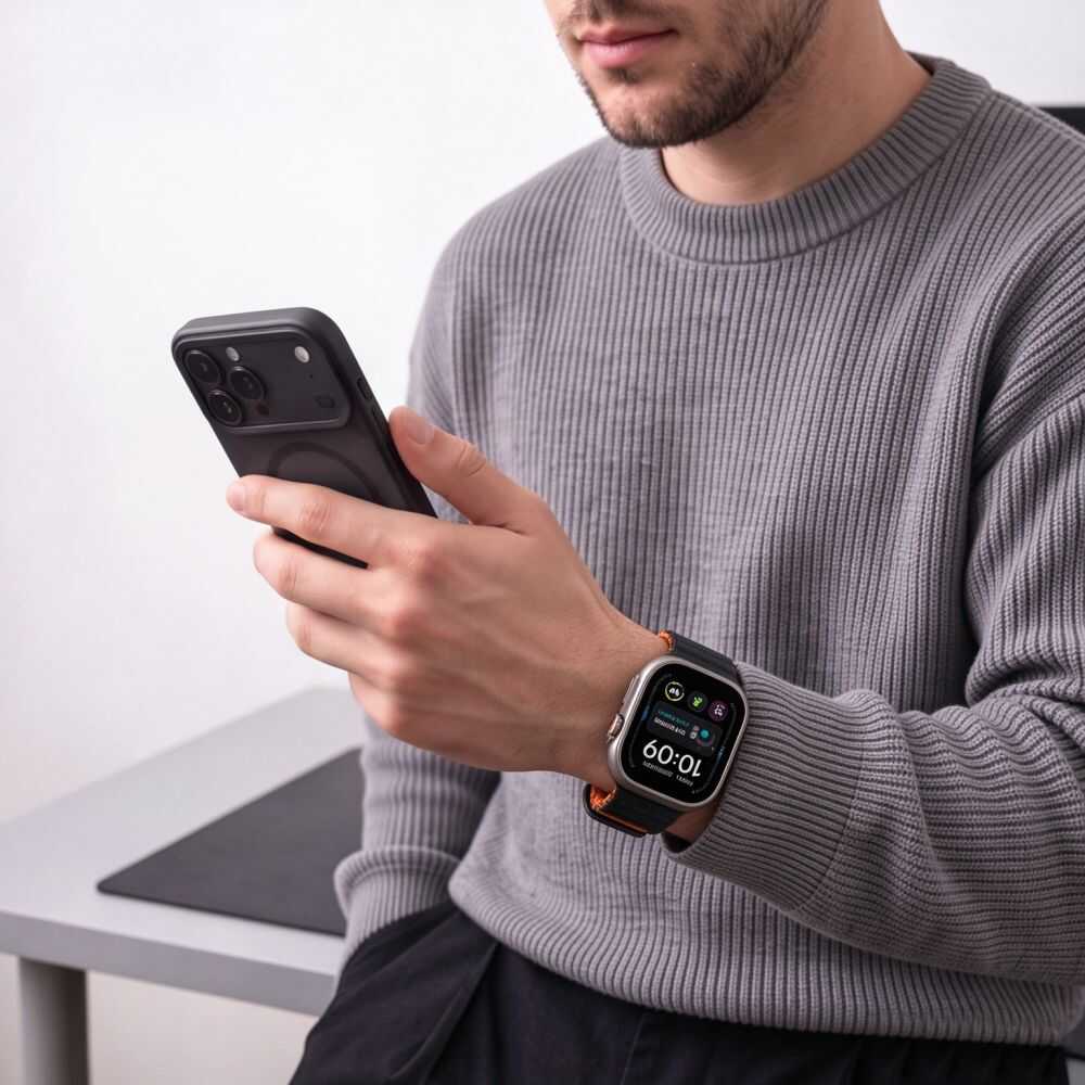 Tech-protect Iconband Pro Apple Watch 8 / 9 / 10 / 11 / 12 / Se / Ultra (44 / 45 / 46 / 49 Mm) Black/orange Tech-protect Iconband Pro Apple Watch 8 / 9 / 10 / 11 / 12 / Se / Ultra (44 / 45 / 46 / 49 Mm) Black/orange - Image 5