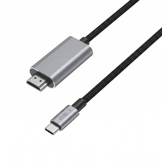 Alternative view of Tech-protect Ultraboost Cable Usb-c To Hdmi 2.1 8k 60hz 200cm Iron Grey