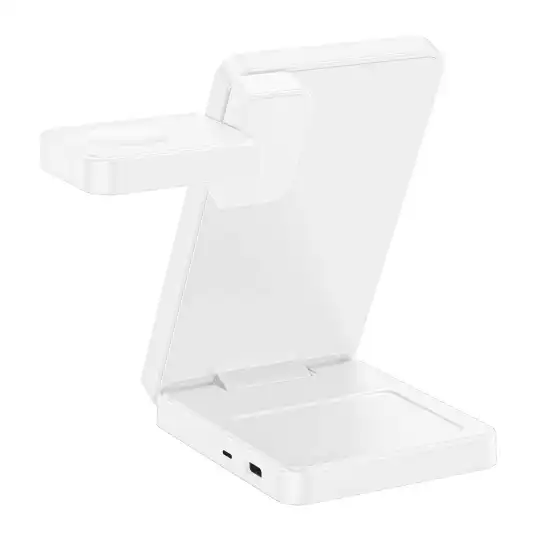 Alternative view of Tech-protect A56 3in1 Magnetic Magsafe Wireless Charger 25w Qi2.2 White