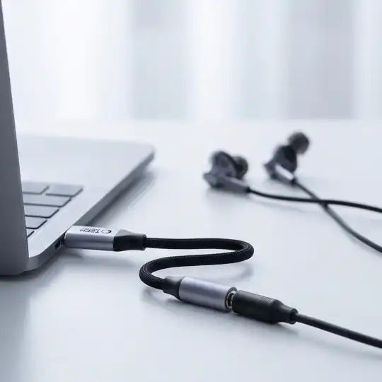 Tech-protect Ultraboost Adapter Usb-c To Mini Jack 3.5mm Dac Iron Grey Tech-protect Ultraboost Adapter Usb-c To Mini Jack 3.5mm Dac Iron Grey - Image 6