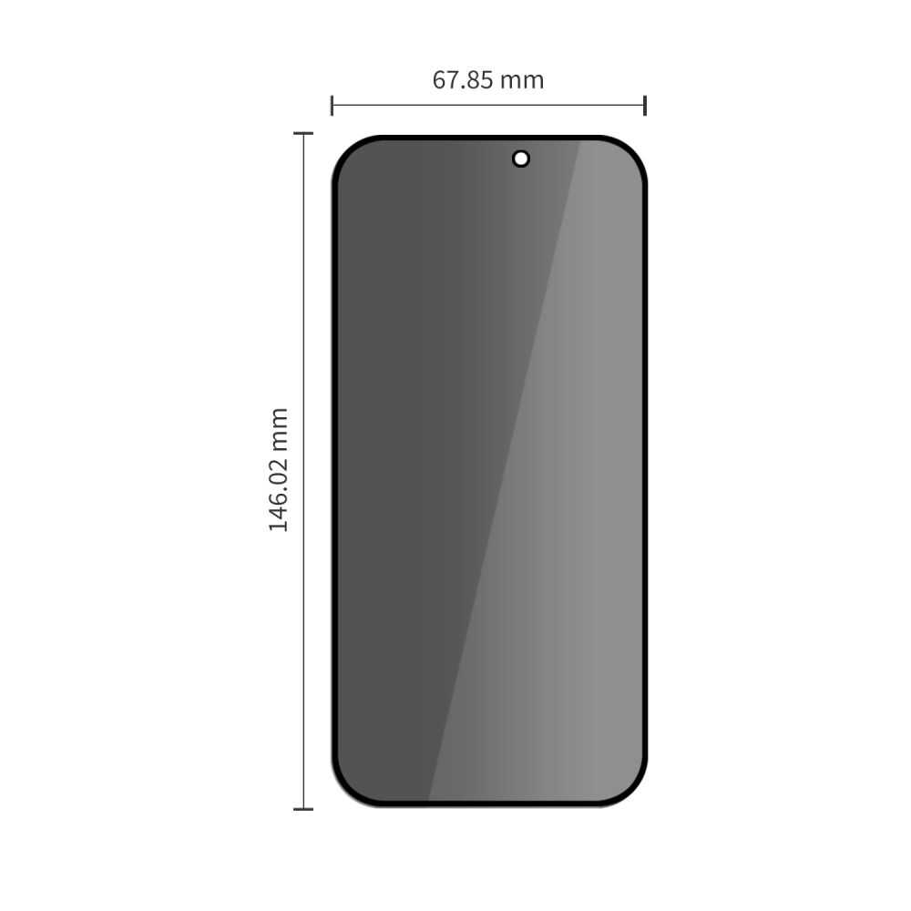 Alternative view of Tech-protect Glass Spy+ 2-pack Iphone 18 Pro Privacy
