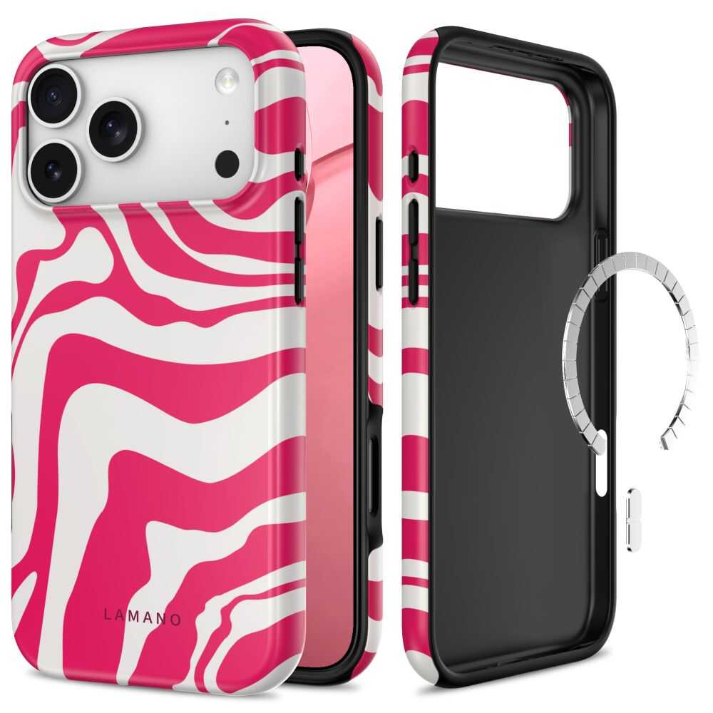 Alternative view of Tech-Protect Lamano MagSafe iPhone 17 Pro / 18 Pro Flamingo Bloom