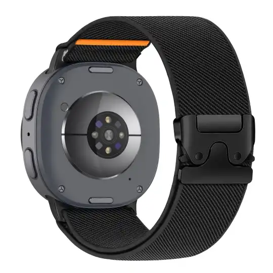 Alternative view of Tech-protect Nylon Clasp Samsung Galaxy Watch 8 / 9 / Classic (40 / 44 / 46 Mm) Black