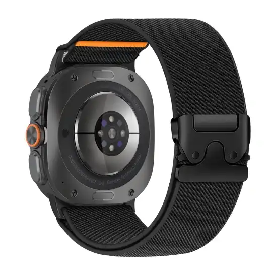 Alternative view of Tech-protect Nylon Clasp Samsung Galaxy Watch Ultra 1 / 2 2024-2026 (47 Mm) Black