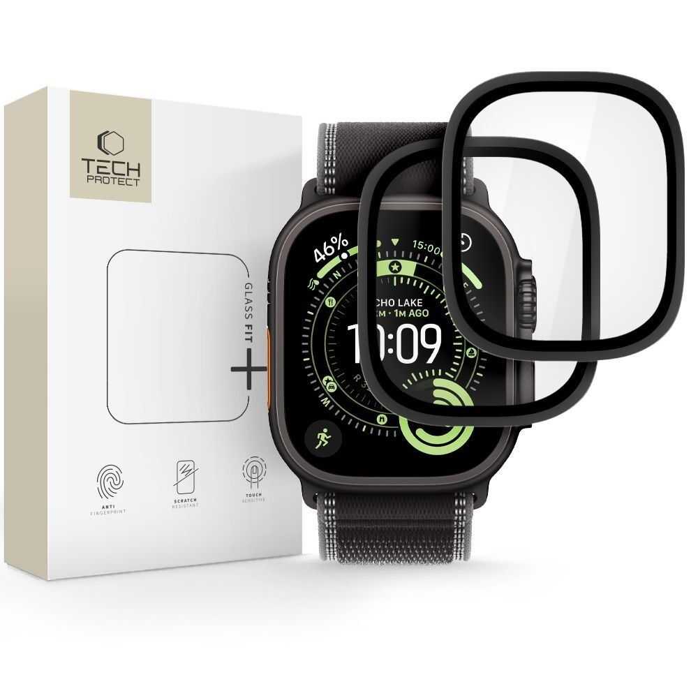 Alternative view of Tech-Protect Glass Ring 2-Pack Apple Watch Ultra 1 / 2 / 3 / 4 (49 mm) Μαύρο