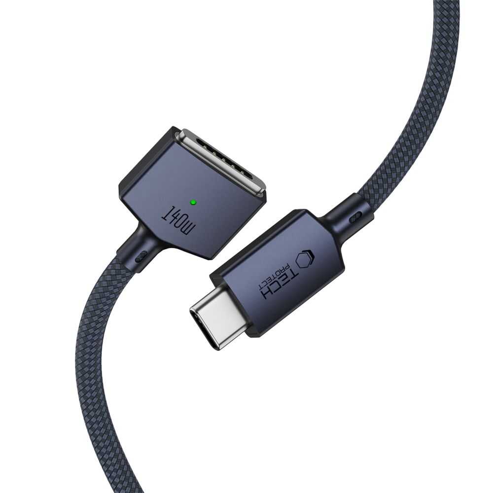 Tech-protect Mmc01 Ultraboost Magnetic Macbook Cable Usb-c To Magsafe 3 140w 300cm Midnight Blue Tech-protect Mmc01 Ultraboost Magnetic Macbook Cable Usb-c To Magsafe 3 140w 300cm Midnight Blue - Image 5