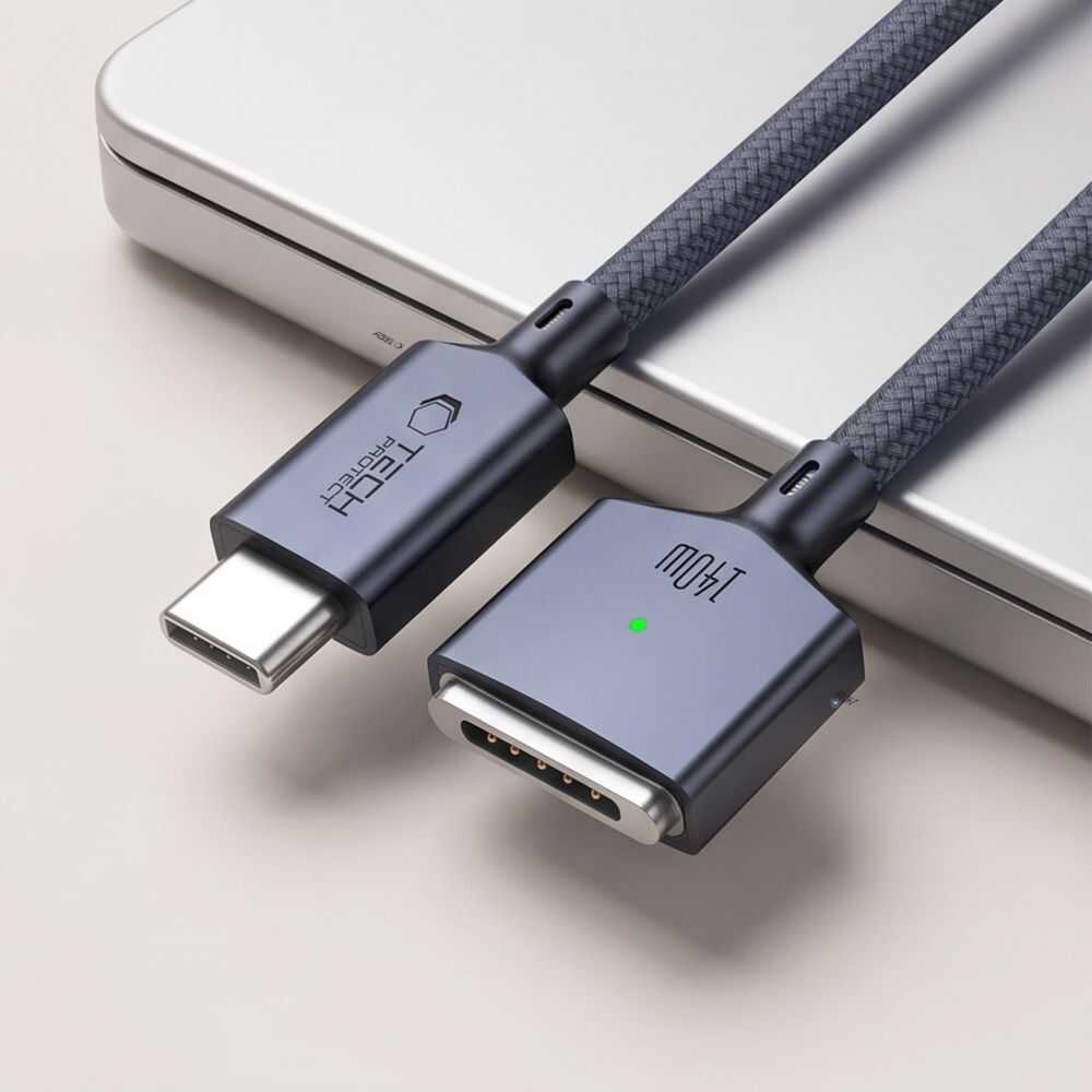 Tech-protect Mmc01 Ultraboost Magnetic Macbook Cable Usb-c To Magsafe 3 140w 300cm Midnight Blue Tech-protect Mmc01 Ultraboost Magnetic Macbook Cable Usb-c To Magsafe 3 140w 300cm Midnight Blue - Image 7