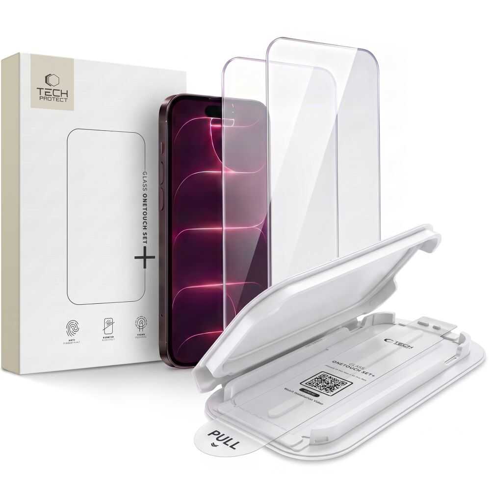Alternative view of Tech-Protect OneTouch Set+ 2-Pack iPhone 17 Pro Max / 18 Pro Max Διάφανο