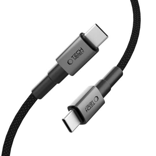 Alternative view of Tech-protect Ultraboost Dna Type-c Cable Pd100w/5a 100cm Iron Grey