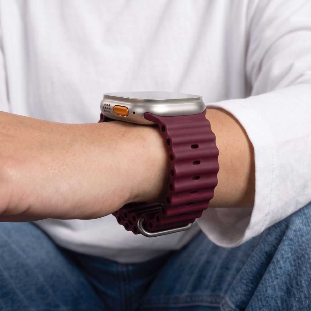 Tech-protect Iconband Pro Apple Watch 8 / 9 / 10 / 11 / 12 / Se / Ultra (44 / 45 / 46 / 49 Mm) Deep Burgundy Tech-protect Iconband Pro Apple Watch 8 / 9 / 10 / 11 / 12 / Se / Ultra (44 / 45 / 46 / 49 Mm) Deep Burgundy - Image 5