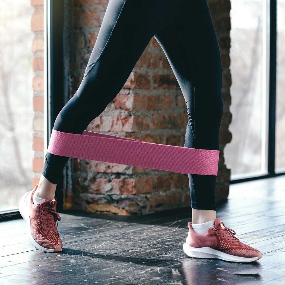 Wozinsky 3x Fabric Resistance Mini Band Set For Yoga Σετ 3 Λάστιχα Αντίστασης Υφασμάτινα Wozinsky WFB-01 Mini Band - Image 5