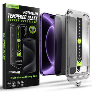 Techsuit - TitanGlass FullCover - iPhone 18 Pro Max - Privacy