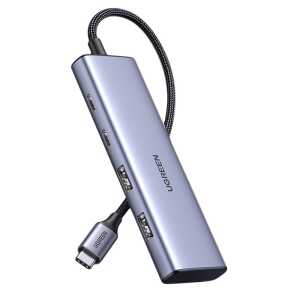 USB-C Hub Ugreen CM473 2×USB-A / 2×USB-C 20 cm Γκρι