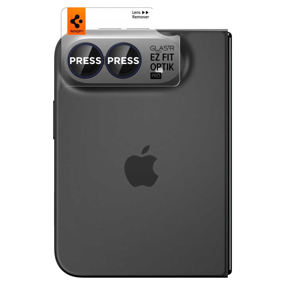 Alternative view of Spigen Optik Pro Glas.tR EZ Fit Camera Protector 2-Pack iPhone Duo Night Sky