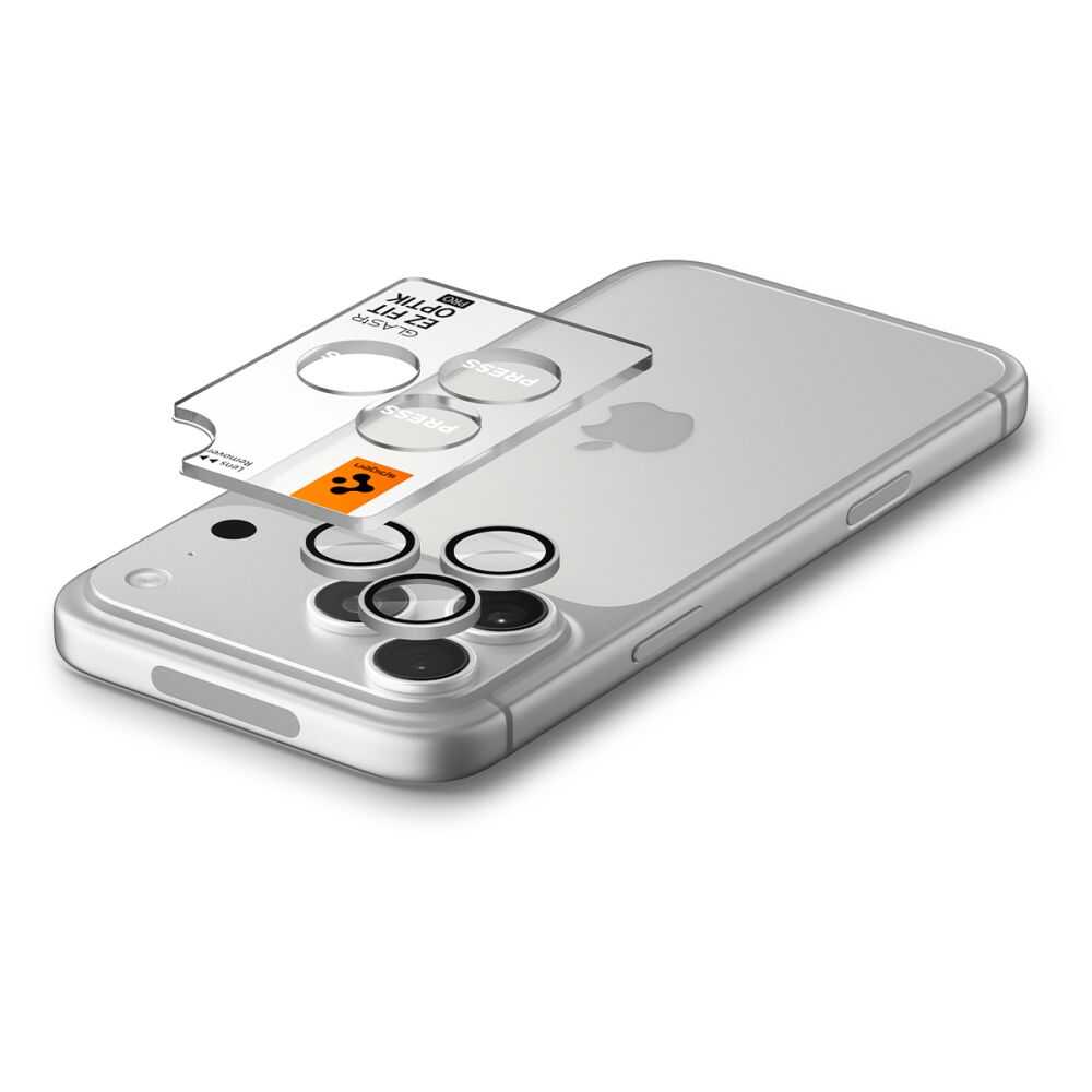 Spigen Optik Pro Glas.tr Ez Fit Camera Protector 2-pack Iphone 18 Pro / 18 Pro Max Silver Spigen Optik Pro Glas.tR EZ Fit Camera Protector 2-Pack iPhone 18 Pro / 18 Pro Max Ασημί - Image 5