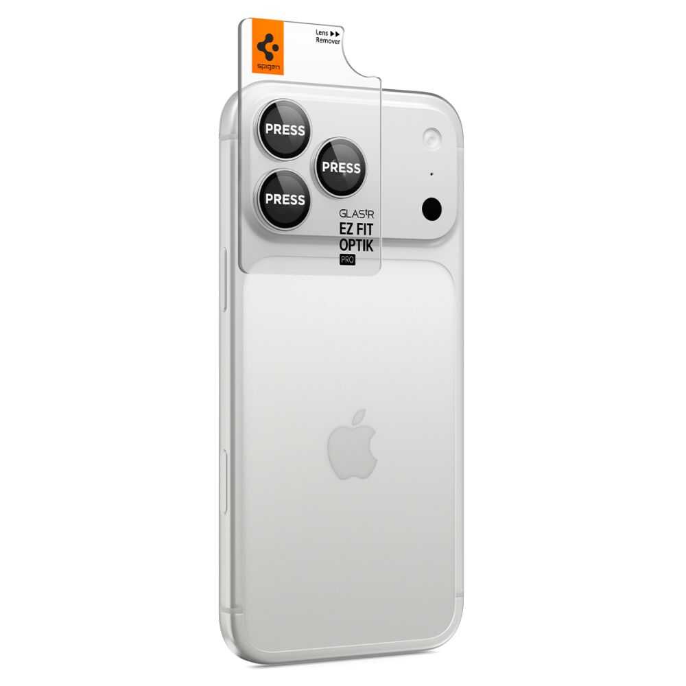 Spigen Optik Pro Glas.tr Ez Fit Camera Protector 2-pack Iphone 18 Pro / 18 Pro Max Silver Spigen Optik Pro Glas.tR EZ Fit Camera Protector 2-Pack iPhone 18 Pro / 18 Pro Max Ασημί - Image 6