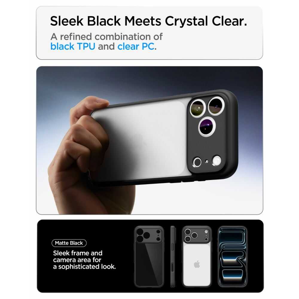 Spigen Ultra Hybrid Iphone 17 Pro Max / 18 Pro Max Matte Black Spigen Ultra Hybrid iPhone 17 Pro Max / 18 Pro Max Matte Black - Image 7