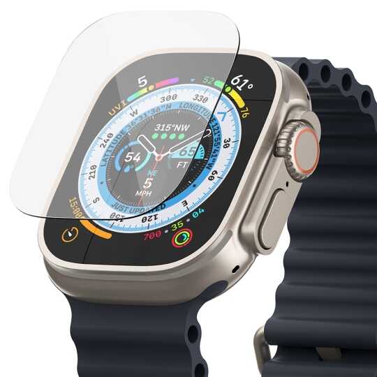 Alternative view of Ringke ID Glass Apple Watch Ultra 1 / 2 / 3 / 4 49mm Clear [4 PACK]