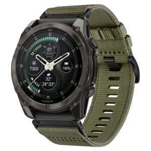 Tech-protect Nylon Classic Garmin Fenix 5x / 5x Plus / 6x / 6x Pro / 7x / 8 / 8 Pro / 9 / 9 Pro (47 Mm) Military Green