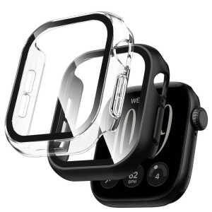 Tech-protect Defense 2-pack Apple Watch 12 (42 Mm) Black & Clear