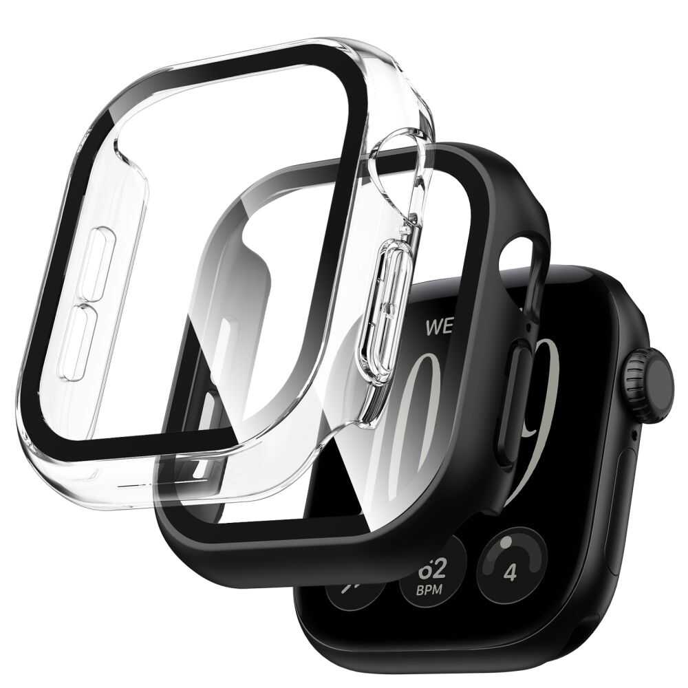 Tech-protect Defense 2-pack Apple Watch 12 (42 Mm) Black & Clear Tech-protect Defense 2-pack Apple Watch 12 (42 Mm) Black & Clear