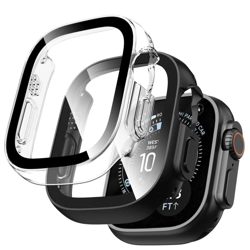 Tech-protect Defense 2-pack Apple Watch Ultra 1 / 2 / 3 / 4 (49 Mm) Black & Clear Tech-protect Defense 2-pack Apple Watch Ultra 1 / 2 / 3 / 4 (49 Mm) Black & Clear