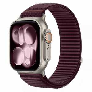 Tech-protect Nylonloop Apple Watch 8 / 9 / 10 / 11 / 12 / Se (40 / 41 / 42 Mm) Deep Burgundy