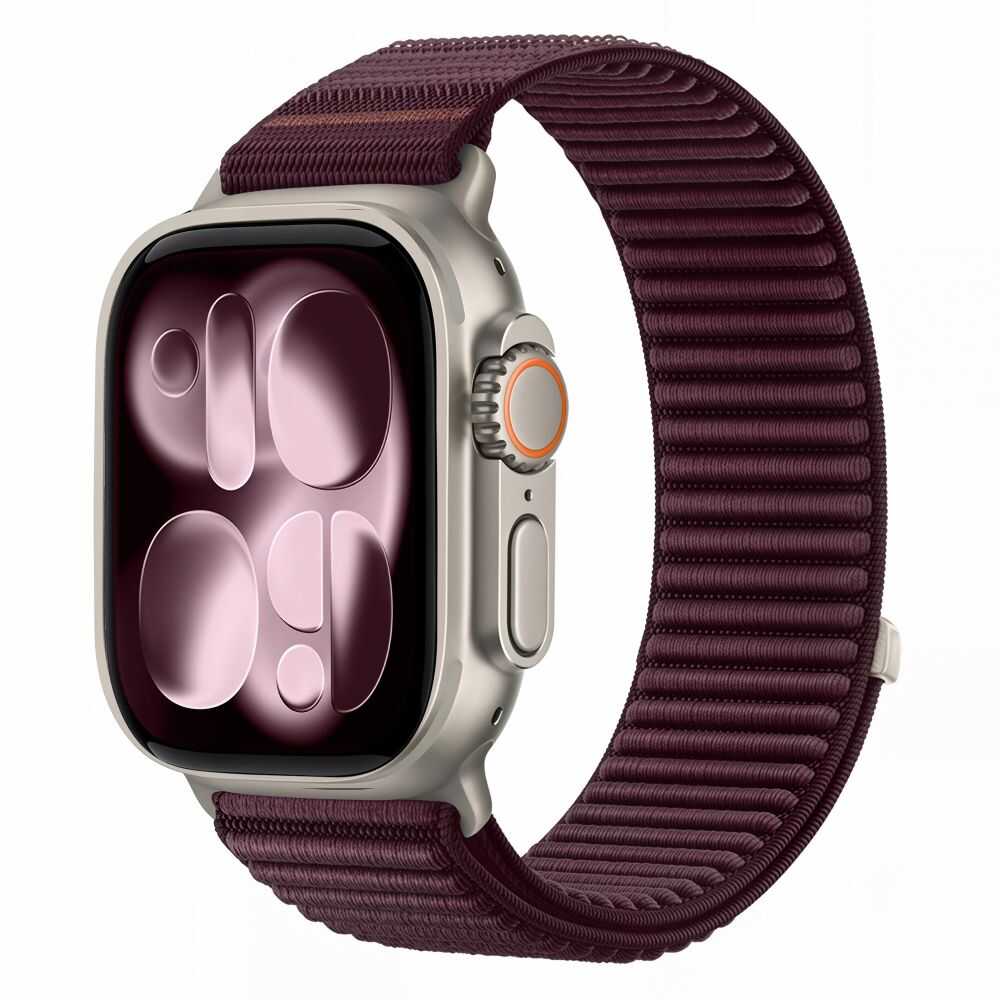 Tech-protect Nylonloop Apple Watch 8 / 9 / 10 / 11 / 12 / Se (40 / 41 / 42 Mm) Deep Burgundy Tech-protect Nylonloop Apple Watch 8 / 9 / 10 / 11 / 12 / Se (40 / 41 / 42 Mm) Deep Burgundy