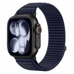 Tech-protect Nylonloop Apple Watch 8 / 9 / 10 / 11 / 12 / Se / Ultra (44 / 45 / 46 / 49 Mm) Navy Blue