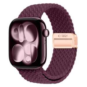 Tech-protect Nylonmag Apple Watch 8 / 9 / 10 / 11 / 12 / Se (40 / 41 / 42 Mm) Deep Burgundy