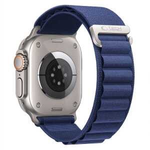 Tech-protect Nylon Pro Apple Watch 8 / 9 / 10 / 11 / 12 / Se / Ultra (44 / 45 / 46 / 49 Mm) Navy Blue
