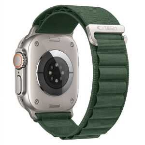 Tech-protect Nylon Pro Apple Watch 8 / 9 / 10 / 11 / 12 / Se / Ultra (44 / 45 / 46 / 49 Mm) Military Green