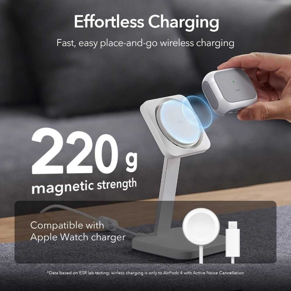 Esr Orbit Halolock Magsafe Apple Airpods 4 / 5 White Esr Orbit Halolock Magsafe Apple Airpods 4 / 5 White - Image 4