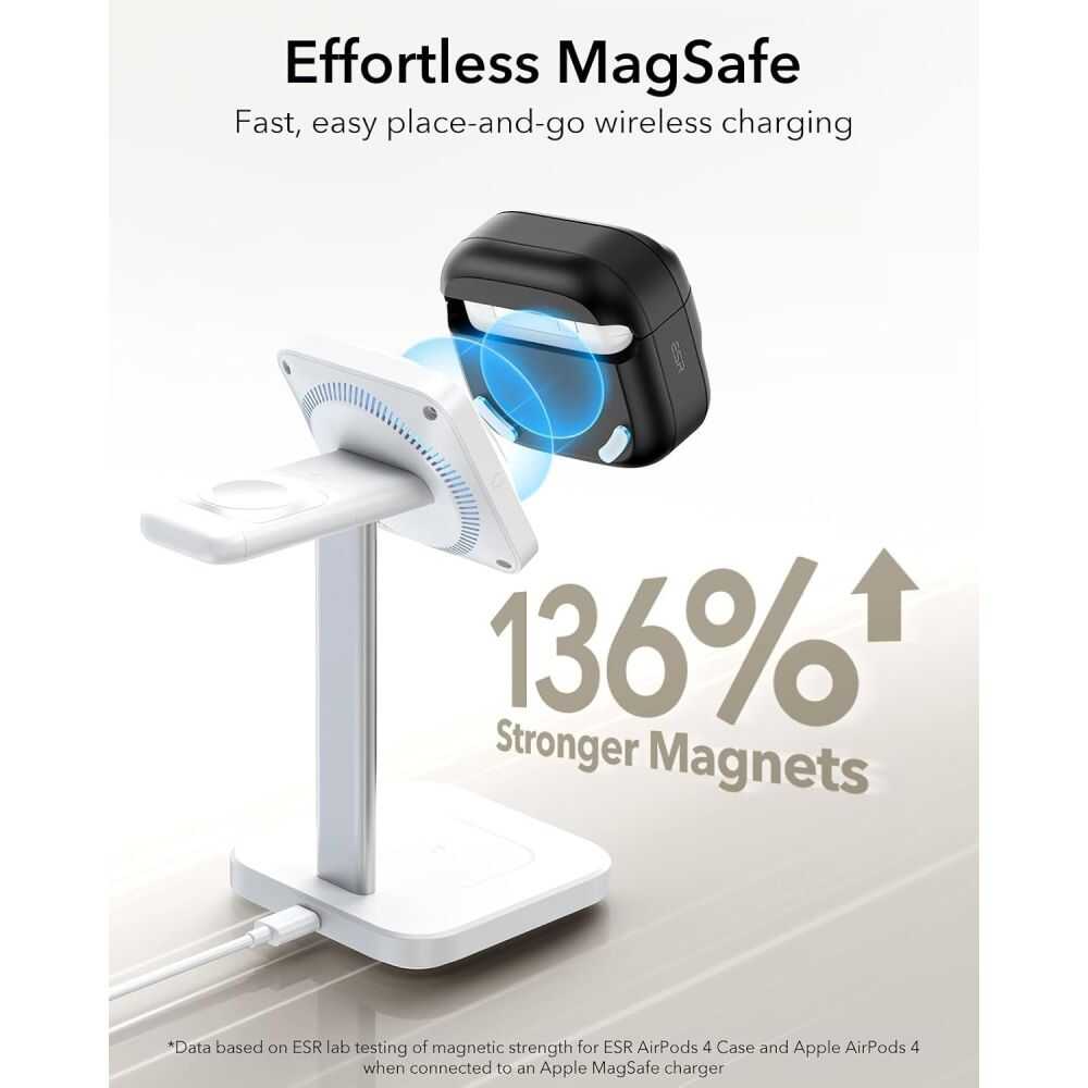 Esr Pulse Halolock Magsafe Apple Airpods 4 / 5 Black Esr Pulse Halolock Magsafe Apple Airpods 4 / 5 Black - Image 2