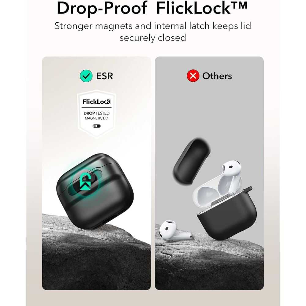 Esr Pulse Halolock Magsafe Apple Airpods 4 / 5 Black Esr Pulse Halolock Magsafe Apple Airpods 4 / 5 Black - Image 6