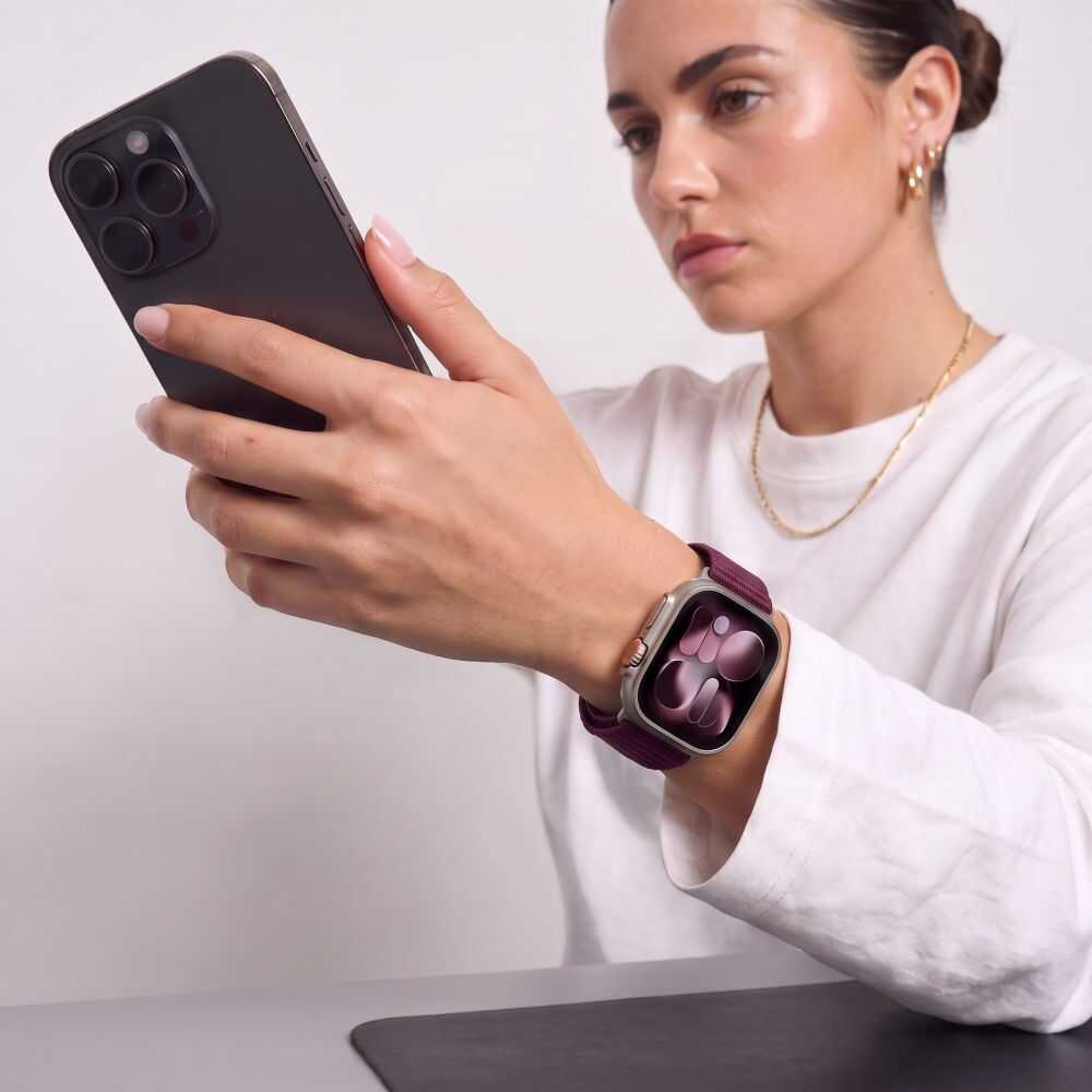 Tech-protect Nylonloop Apple Watch 8 / 9 / 10 / 11 / 12 / Se (40 / 41 / 42 Mm) Deep Burgundy Tech-protect Nylonloop Apple Watch 8 / 9 / 10 / 11 / 12 / Se (40 / 41 / 42 Mm) Deep Burgundy - Image 5